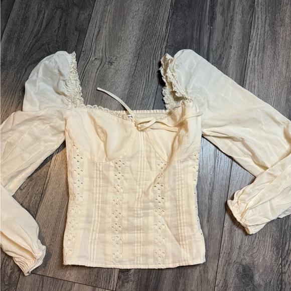 Reformation Rare cream Isadora Top - Picture 2 of 3